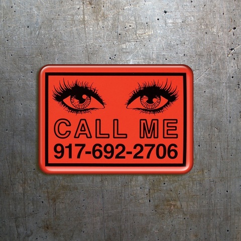 917 Nine One Seven Call Me Domed Stickers  2 pcs