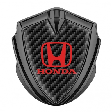 Honda Bodyside Badge Self Adhesive Graphite Black Carbon Red Classic Logo