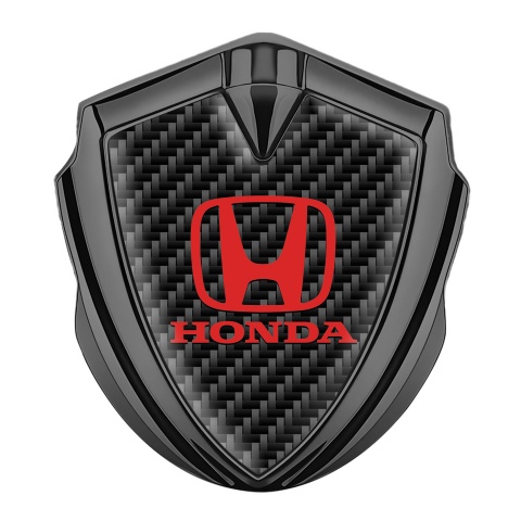 Honda Bodyside Badge Self Adhesive Graphite Black Carbon Red Classic Logo