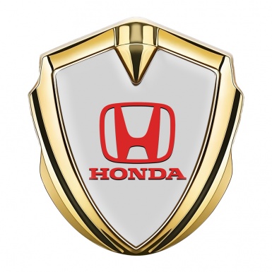 Honda Trunk Metal Emblem Badge Gold Dark Moon Grey Classic Logo