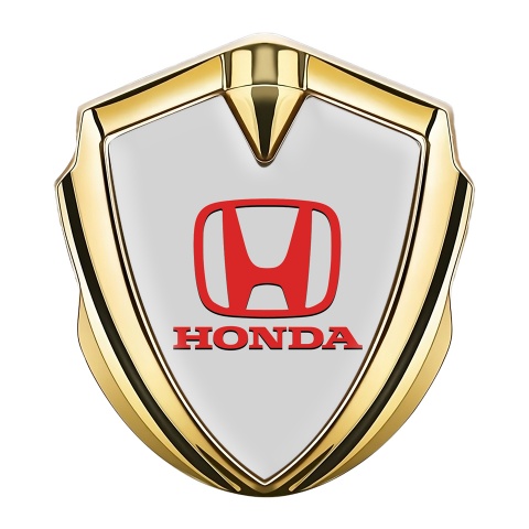 Honda Trunk Metal Emblem Badge Gold Dark Moon Grey Classic Logo