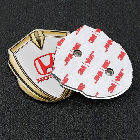 Honda Trunk Metal Emblem Badge Gold Dark Moon Grey Classic Logo