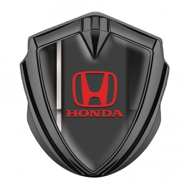 Honda Fender Emblem Badge Graphite Dark Grey Sport Line Edition