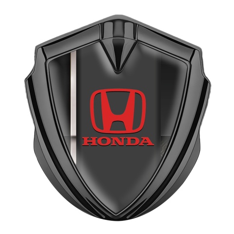 Honda Fender Emblem Badge Graphite Dark Grey Sport Line Edition