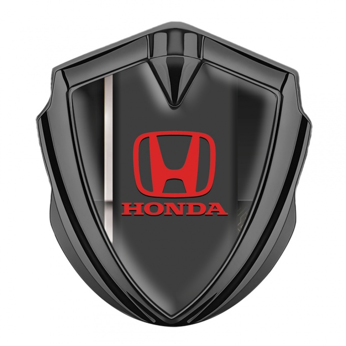 Honda Fender Emblem Badge Graphite Dark Grey Sport Line Edition