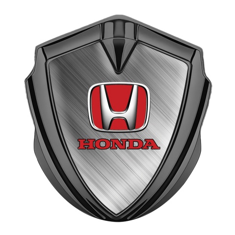 Honda Emblem Self Adhesive Graphite Side Strokes Steel Base Design
