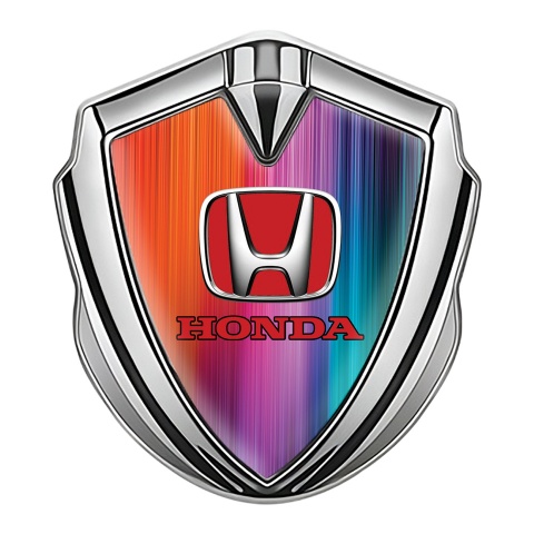 Honda Emblem Badge Self Adhesive Silver Modern Gradient Edition