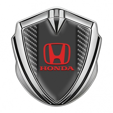 Honda Bodyside Domed Emblem Silver Dark Carbon Classic Edition