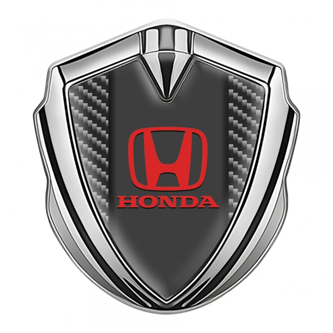 Honda Bodyside Domed Emblem Silver Dark Carbon Classic Edition