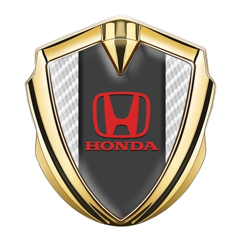 Honda Bodyside Badge Self Adhesive Gold White Carbon Crimson Design