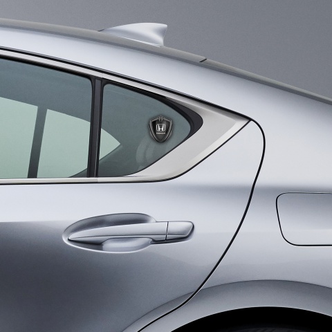 Honda Bodyside Badge Self Adhesive Graphite Black White Logo Edition