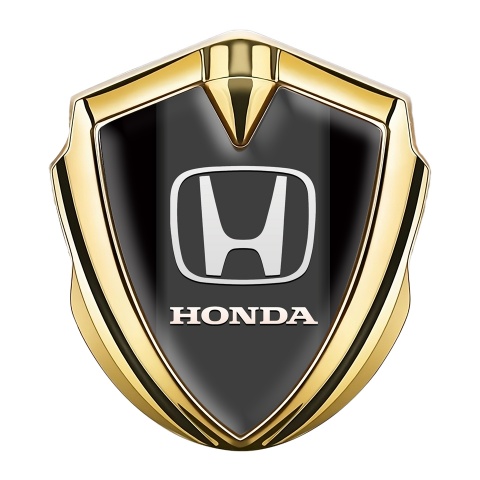 Honda Bodyside Badge Self Adhesive Gold Black White Logo Edition