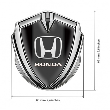 Honda Bodyside Badge Self Adhesive Silver Black White Logo Edition