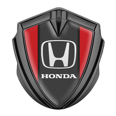 Honda Emblem Badge Self Adhesive Graphite Red Grey Logo Edition