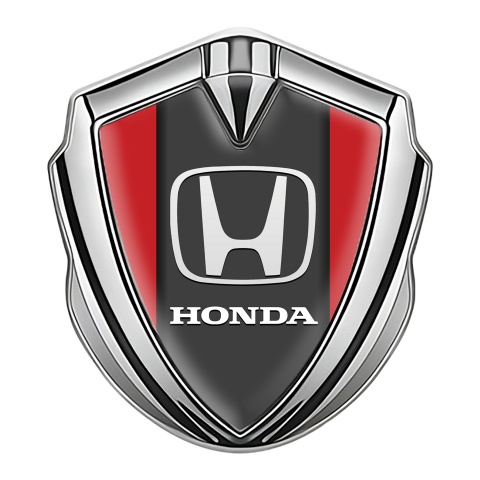 Honda Emblem Badge Self Adhesive Silver Red Grey Logo Edition
