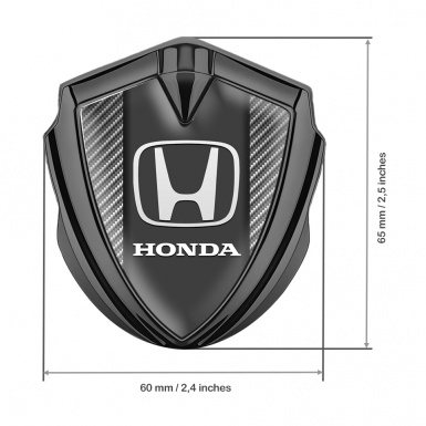 Honda Fender Emblem Metal Graphite Light Carbon Grey Edition
