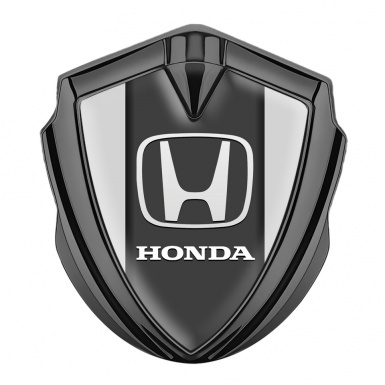 Honda Bodyside Emblem Badge Graphite Light Grey Classic Logo Design