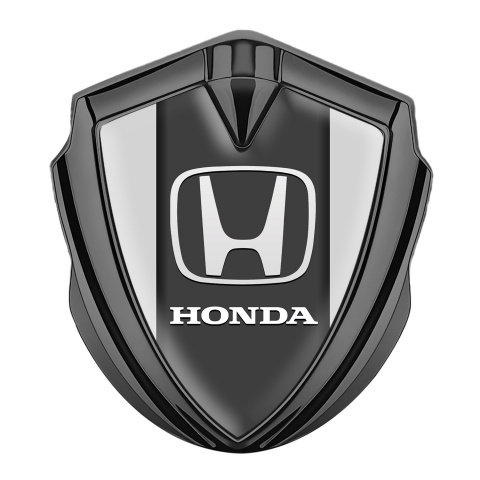 Honda Bodyside Emblem Badge Graphite Light Grey Classic Logo Design