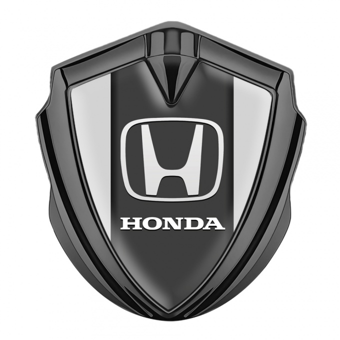 Honda Bodyside Emblem Badge Graphite Light Grey Classic Logo Design