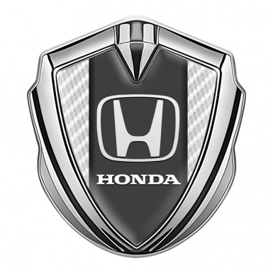 Honda Bodyside Emblem Self Adhesive Silver White Carbon Central Console