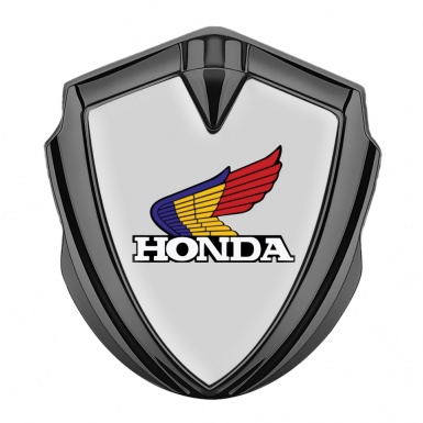 Honda Bodyside Domed Emblem Graphite Grey Base Colorful Edition
