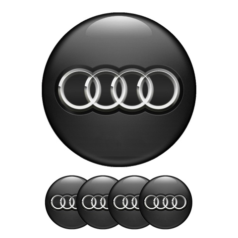 Audi Silicone Stickers Center Hub 3D Rings