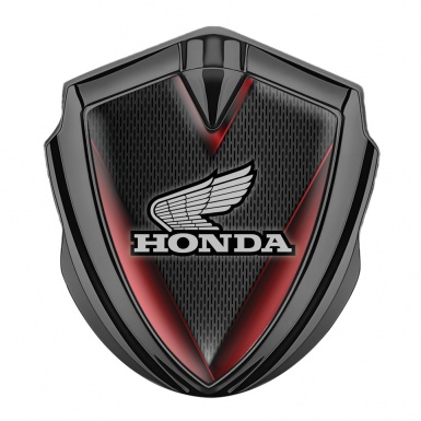 Honda Fender Emblem Metal Graphite Dark Mesh Crimson Elements