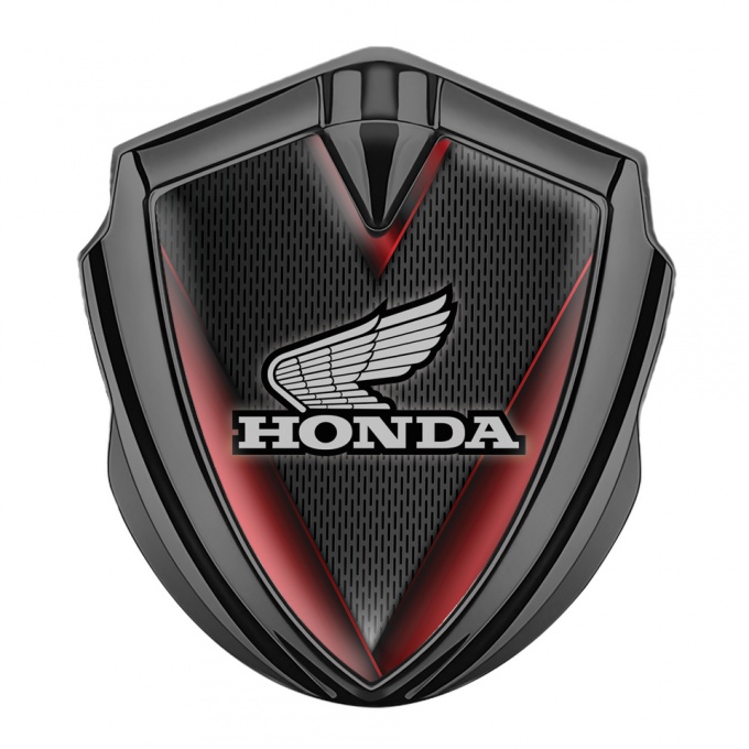 Honda Fender Emblem Metal Graphite Dark Mesh Crimson Elements