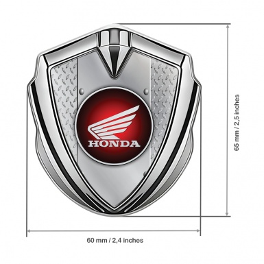 Honda Bodyside Emblem Self Adhesive Silver Industrial Crimson Design