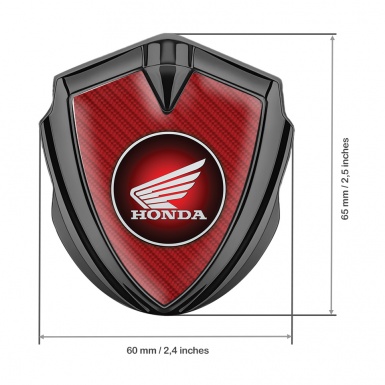 Honda Bodyside Emblem Badge Graphite Red Carbon Crimson Edition