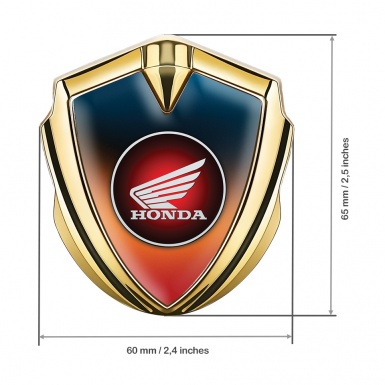 Holidays Bodyside Domed Emblem Gold Gradient Base Winged Edition