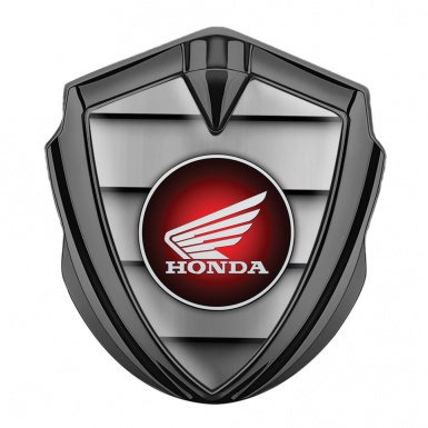 Honda Bodyside Emblem Self Adhesive Graphite Shutters Effect Red logo