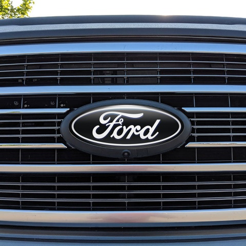 Ford Emblem Silicone Sticker Classic Black Edition