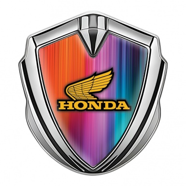 Honda Bodyside Emblem Self Adhesive Silver Gradient Strokes Edition