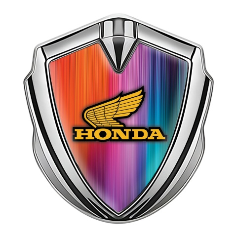 Honda Bodyside Emblem Self Adhesive Silver Gradient Strokes Edition