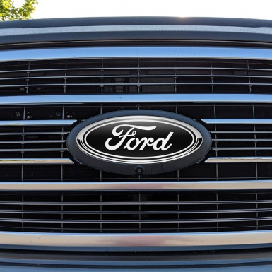 Ford Emblem Silicone Sticker Classic Black