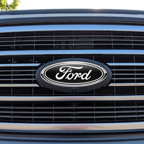 Ford Emblem Silicone Sticker Classic Black