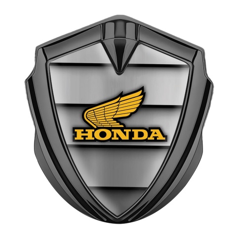 Honda Bodyside Emblem Self Adhesive Graphite Cross Plates Winged Logo