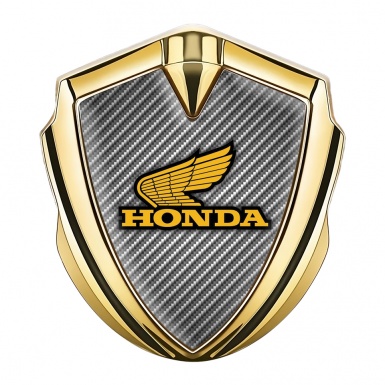 Honda Bodyside Domed Emblem Gold Light Carbon Orange Edition