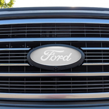 Ford Emblem Domed Sticker Classic Grey