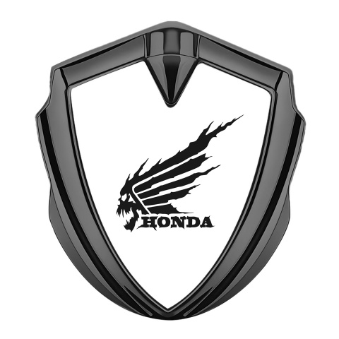Honda Emblem Self Adhesive Graphite White Pearl Black Skull Edition