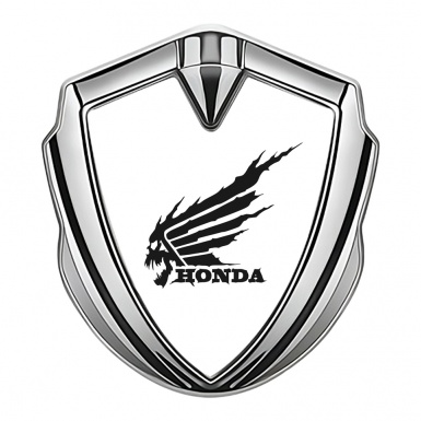 Honda Emblem Self Adhesive Silver White Pearl Black Skull Edition