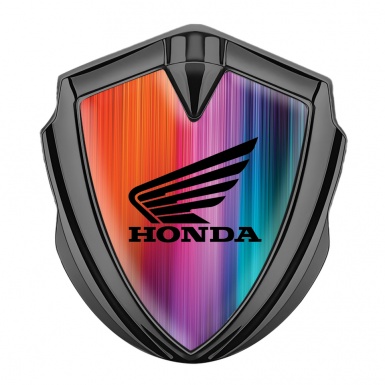 Honda Emblem Self Adhesive Graphite Radiant Theme Black Logo