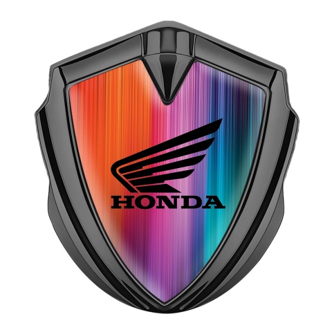 Honda Emblem Self Adhesive Graphite Radiant Theme Black Logo