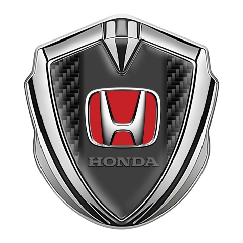 Honda Emblem Self Adhesive Silver Black Carbon Red Logo Variant