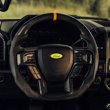 Ford Emblem Silicone Sticker Classic Yellow Brown