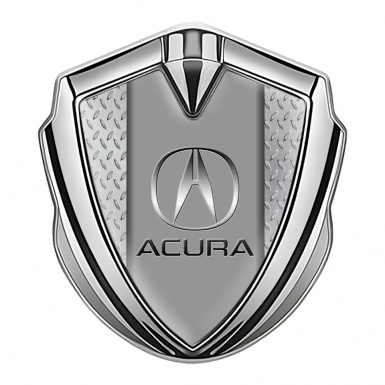 Acura Emblem Trunk Badge Silver Treadplate Base Center Panel Design