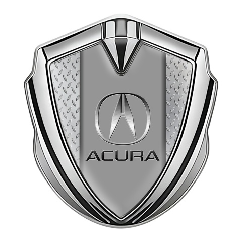 Acura Emblem Trunk Badge Silver Treadplate Base Center Panel Design