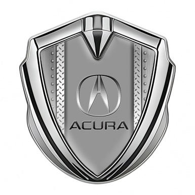 Acura Emblem Self Adhesive Silver Industrial Template Metallic Motif