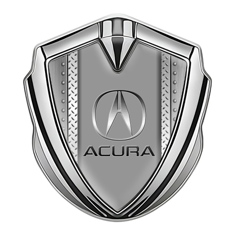 Acura Emblem Self Adhesive Silver Industrial Template Metallic Motif